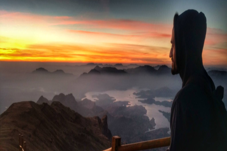 Wintry Mountain Landscape